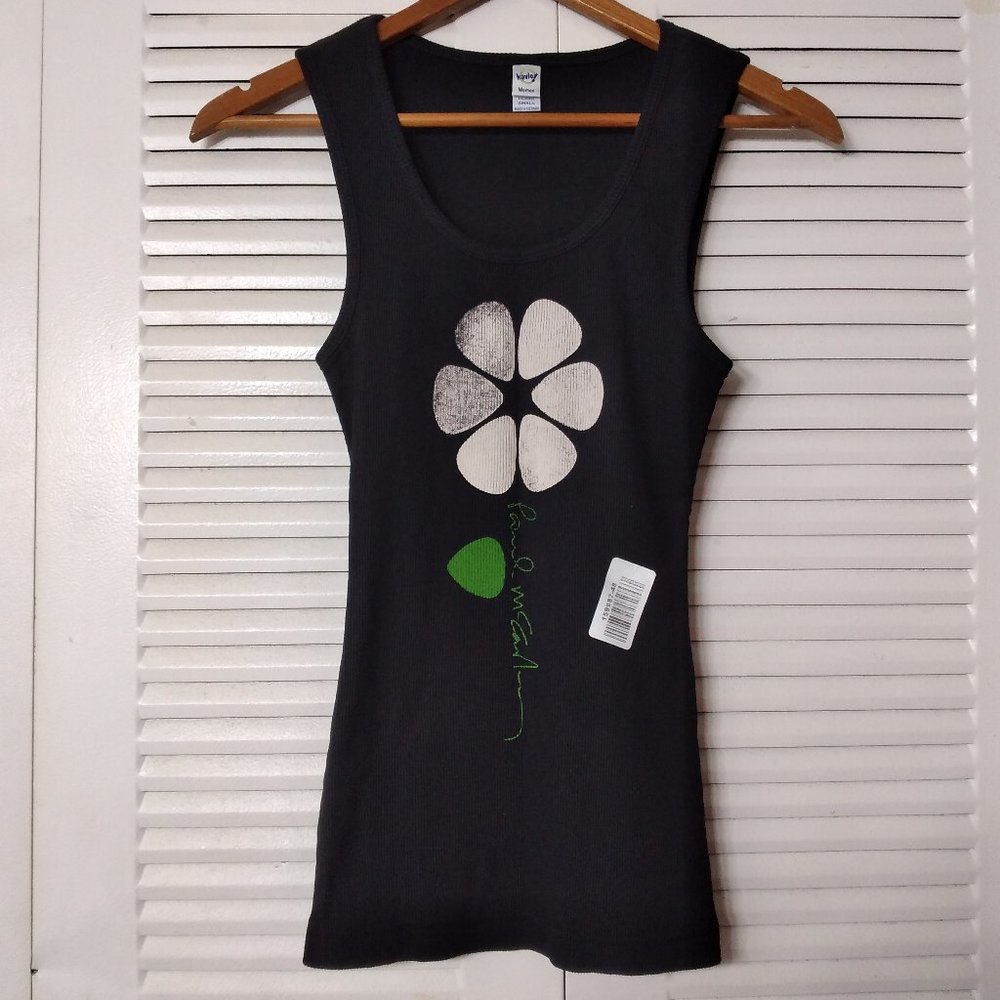 Paul McCartney Flower Tank Black Small